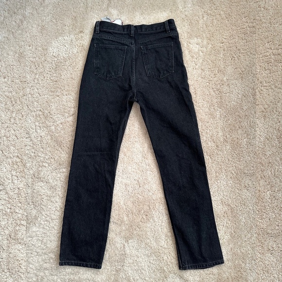 NWT Zara Womens Jeans Size 4 Black Wide Leg Denim - Picture 8 of 8